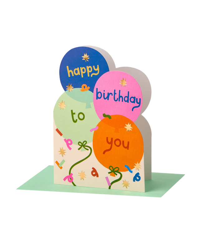 Happy Birthday to You Balloons Card