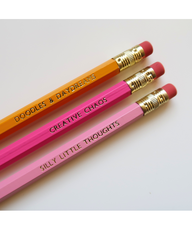 Gold Foiled Quote Pencils