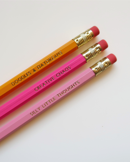 Gold Foiled Quote Pencils