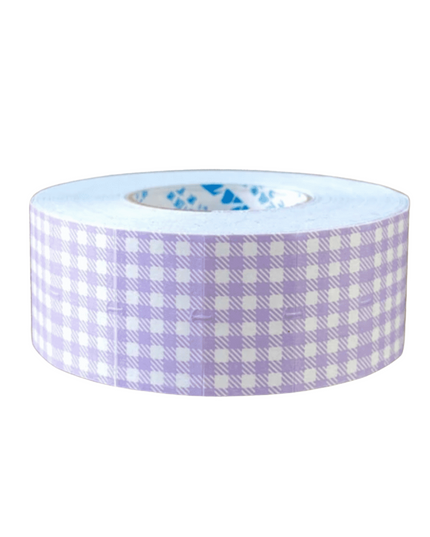Lilac Gingham Sticker Labels