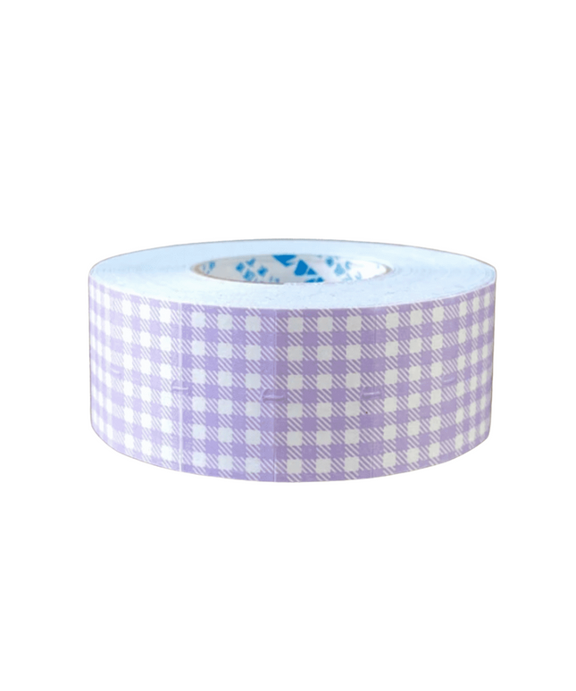 Lilac Gingham Sticker Labels
