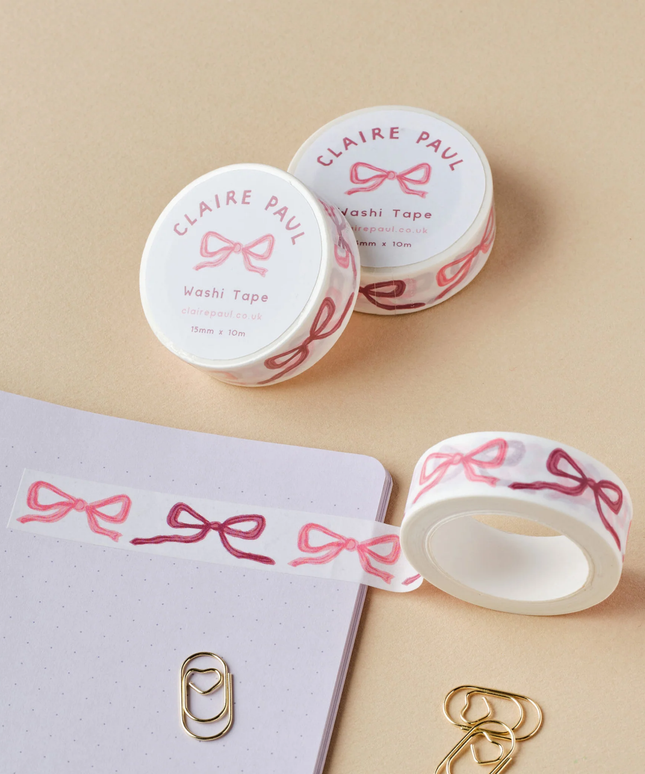 Pink Bows Washi Tape