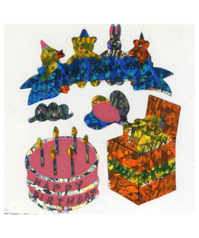 Sparkle Birthday Stickers