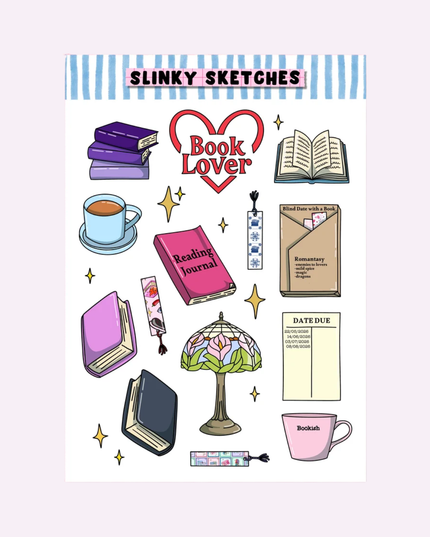 Book Lovers Sticker Sheet
