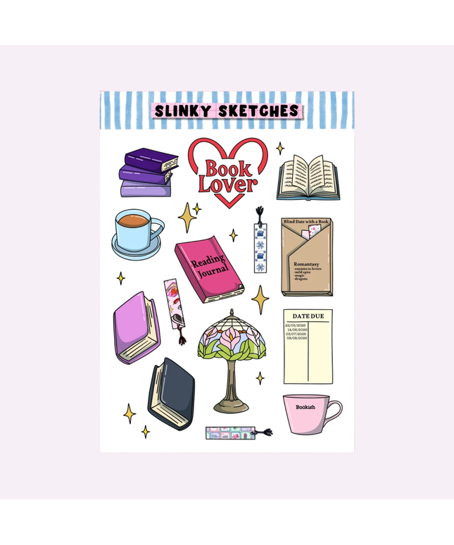 Book Lovers Sticker Sheet