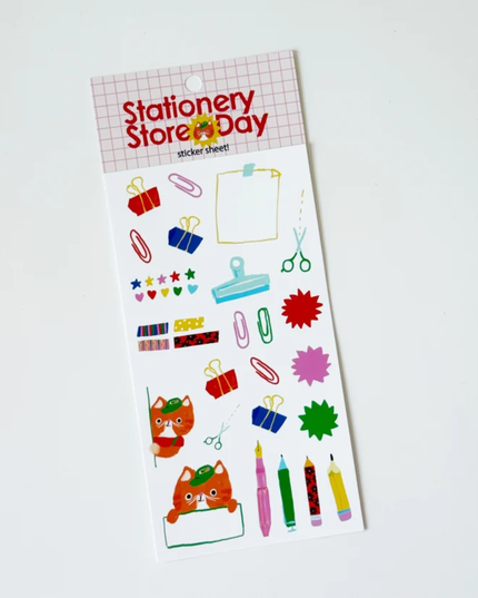 Kitty Cashier Sticker Sheet - SSD 2026 Merch