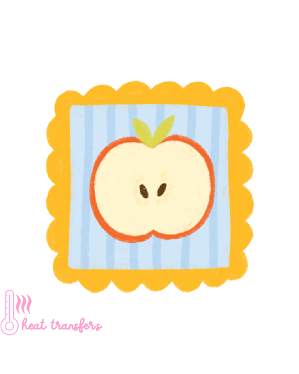 Apple Stamp Heat Transfer