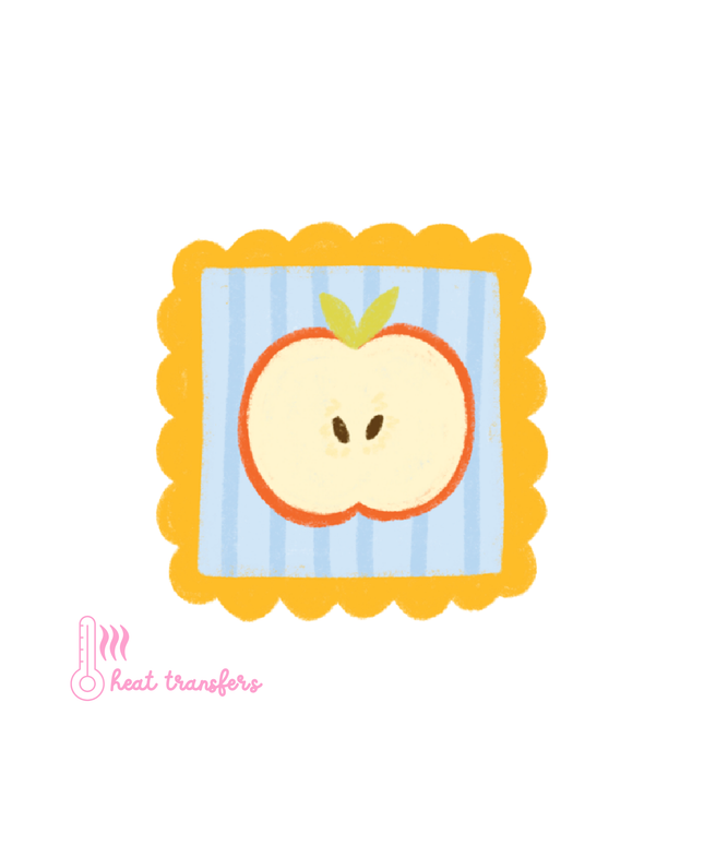 Apple Stamp Heat Transfer