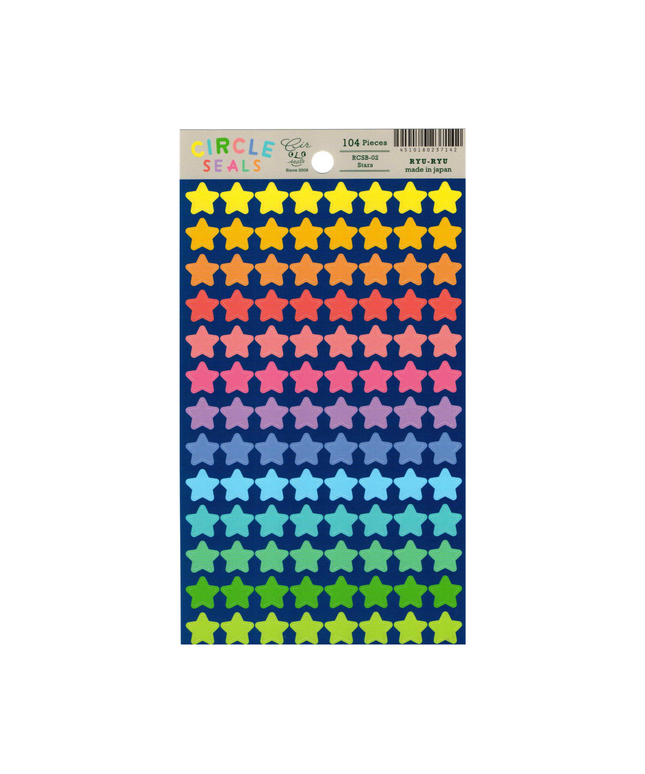 Rainbow Stars Sticker Sheet
