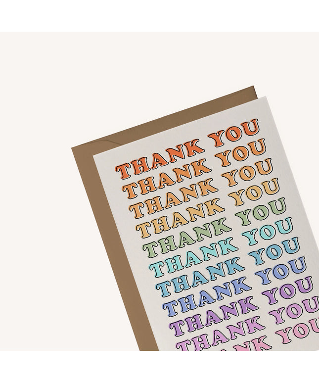 Colourful Thank You Card