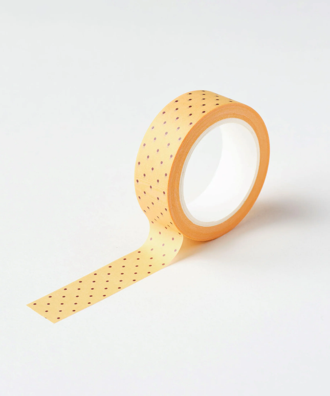 Yellow Polka Dot Washi Tape