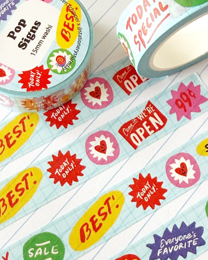 Pop Signs Washi Tape - SSD 2026 Merch
