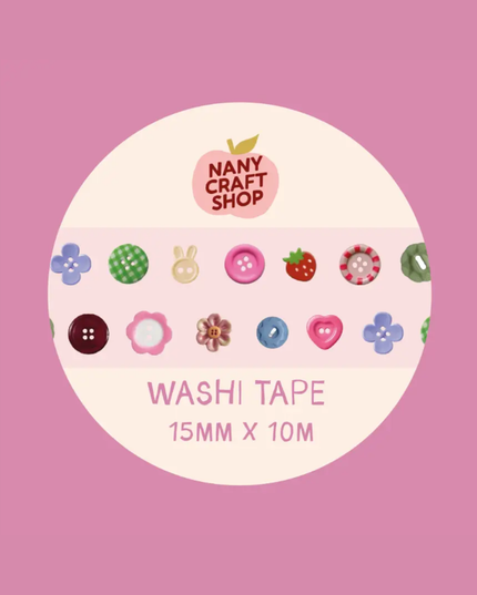 Buttons Washi Tape