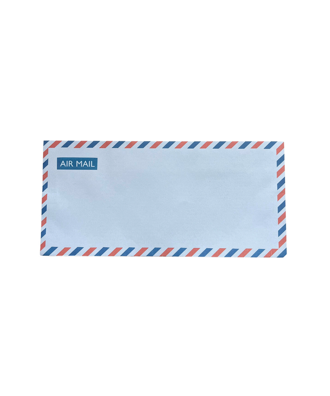Vintage Blue Airmail Envelope