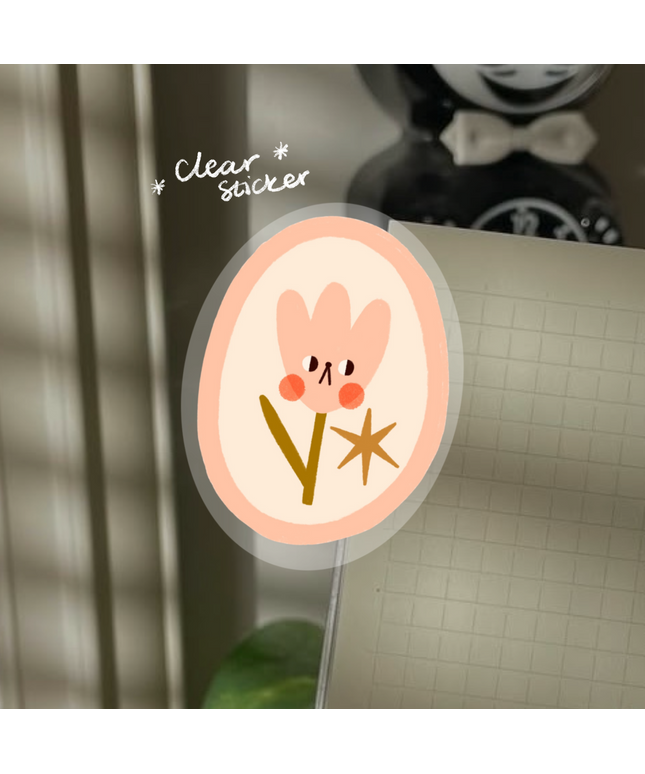 Little Tulip Clear Sticker