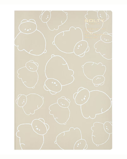 Bear Cub A5 Square Grid Notebook