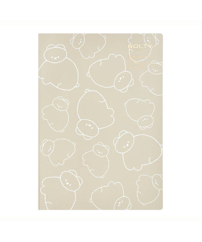 Bear Cub A5 Square Grid Notebook