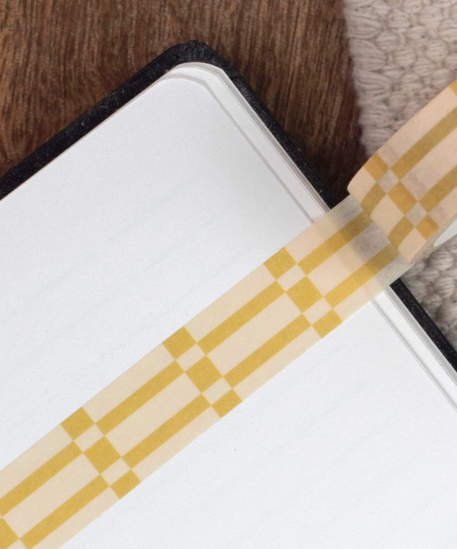 Chartreuse Checkerboard Washi Tape