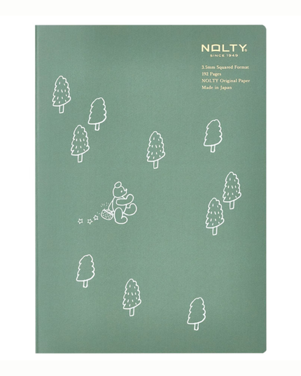 Bear Walk A5 Square Grid Notebook