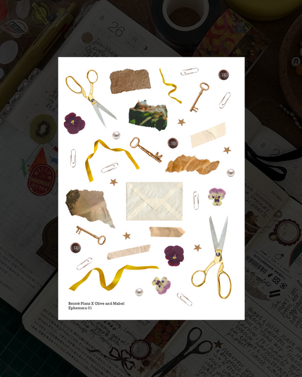 Ephemera 01 - Clear Sticker Sheet