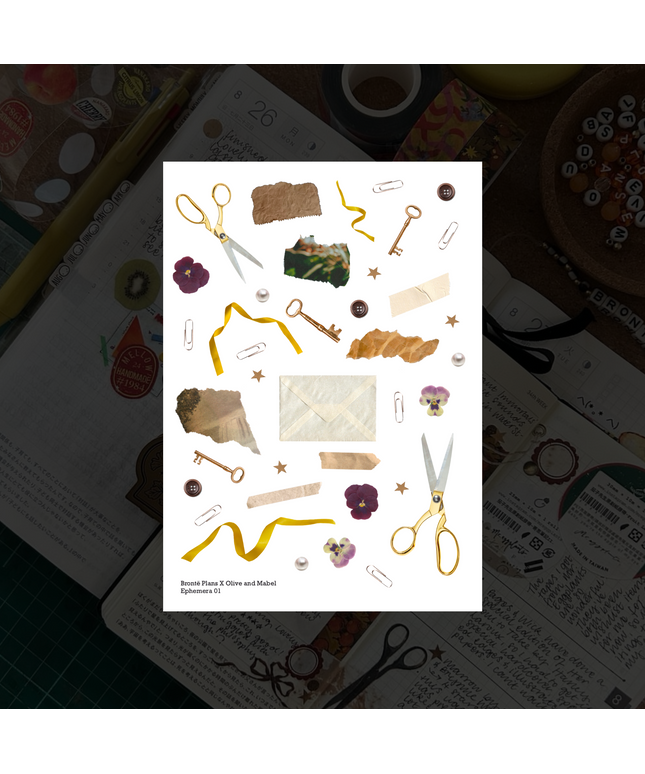 Ephemera 01 - Clear Sticker Sheet