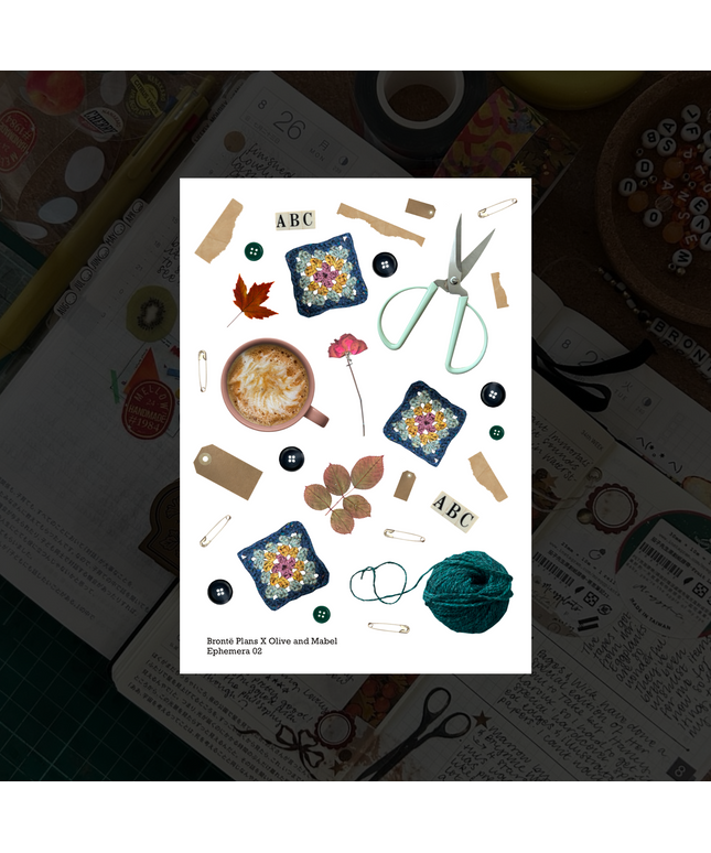 Ephemera 02 - Clear Sticker Sheet