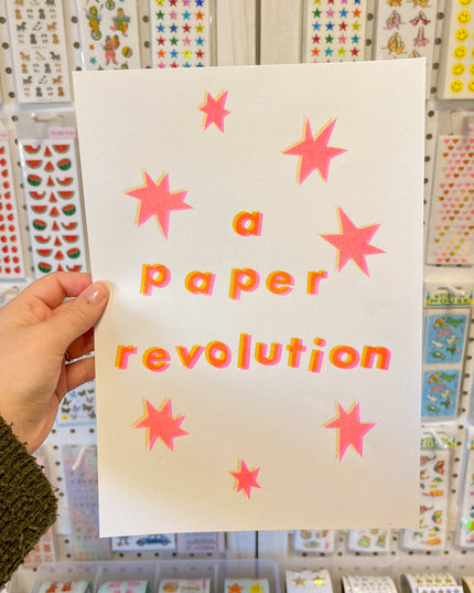 Paper Revolution Risograph Print