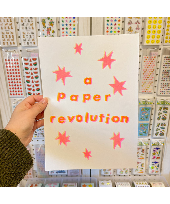 Paper Revolution Risograph Print