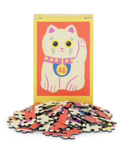 Lucky Cat Pocket Sized Jigsaw Puzzle