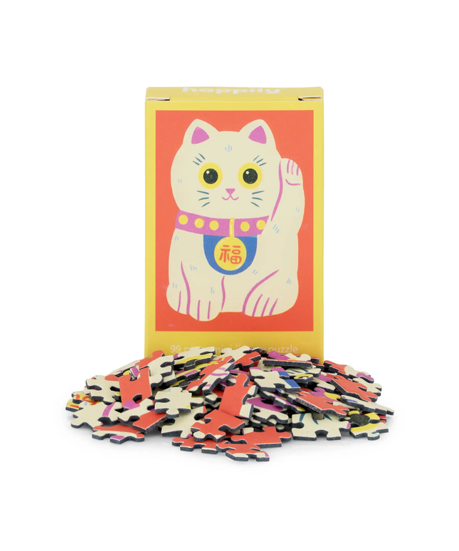 Lucky Cat Pocket Sized Jigsaw Puzzle