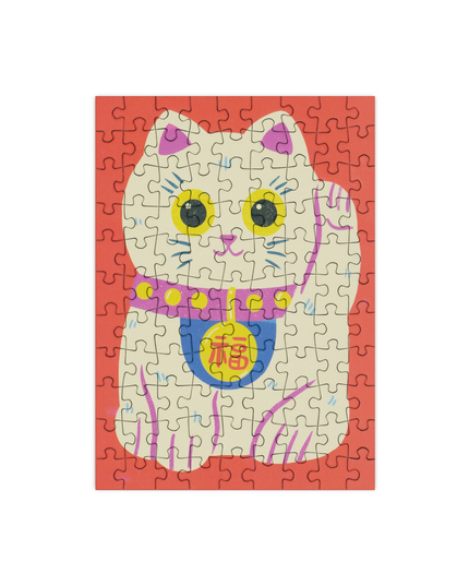 Lucky Cat Pocket Sized Jigsaw Puzzle