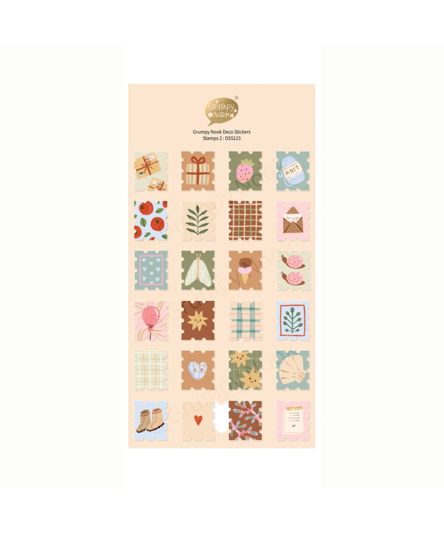 Cosy Stamps Deco Sticker Sheet