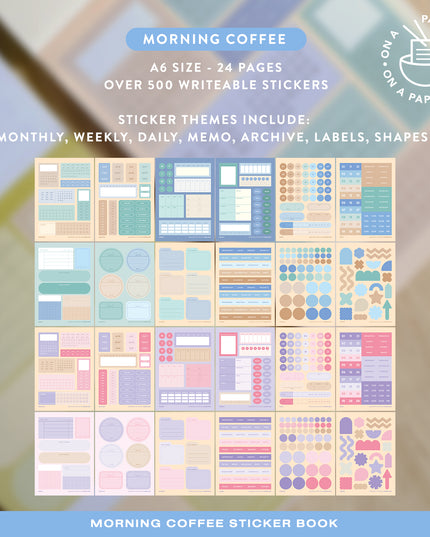 Caffeine Sticker Book