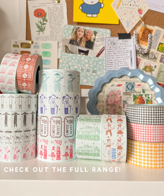 Musical Lady Sticker Labels