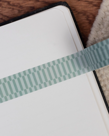 Teal Rounded Checker Washi Tape