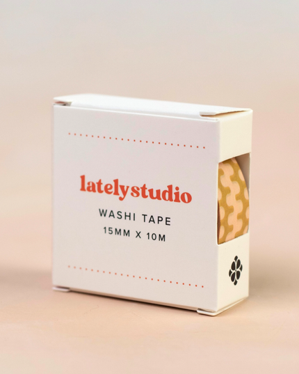 Yellow Green Geometric Washi Tape