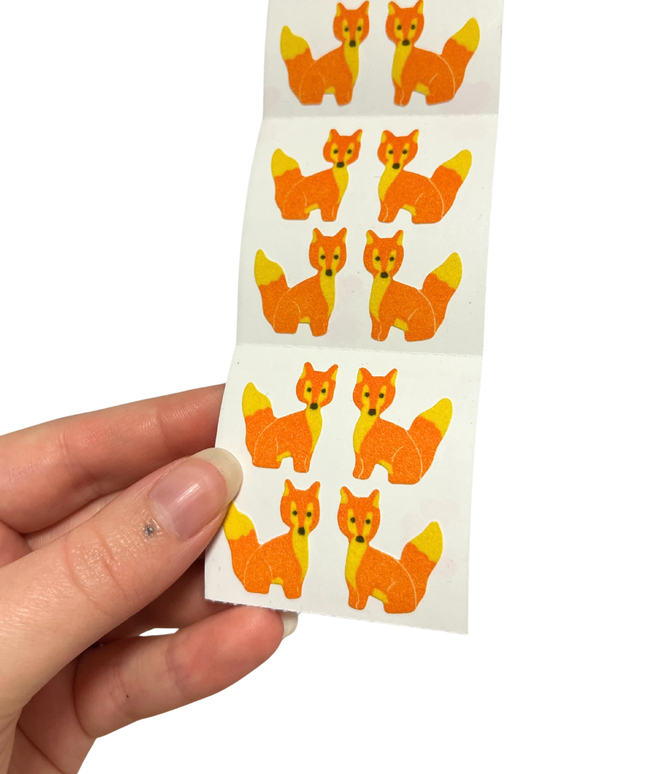 Fuzzy Fox Stickers