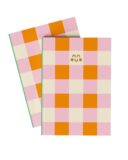 Gingham A5 Lined Notebook