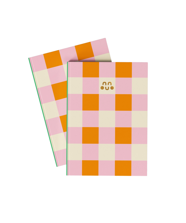 Gingham A5 Lined Notebook