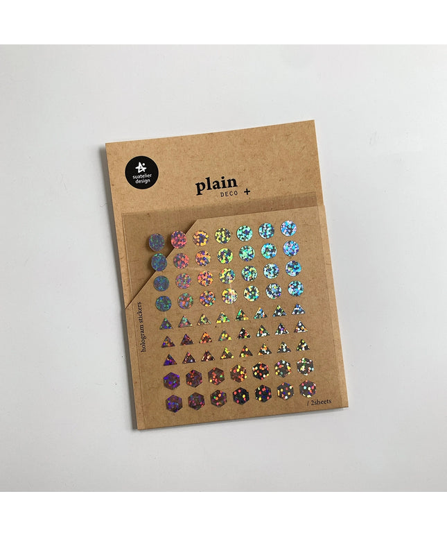 Holo Glitter Shape Stickers