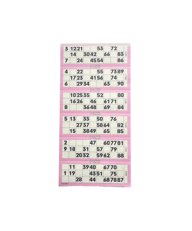 Pink Bingo Sheet