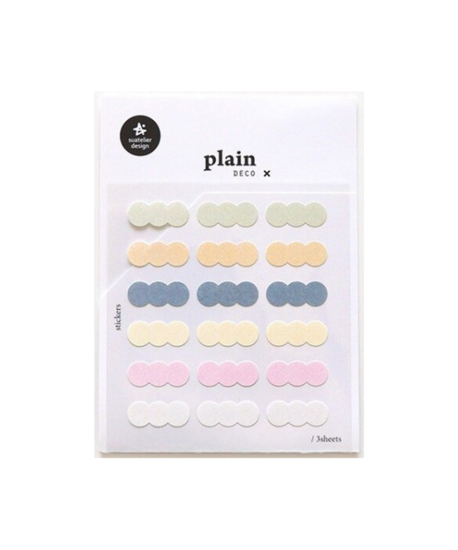 Plain Joined Dot Stickers
