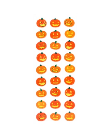 Glitter Pumpkins Sticker Sheet