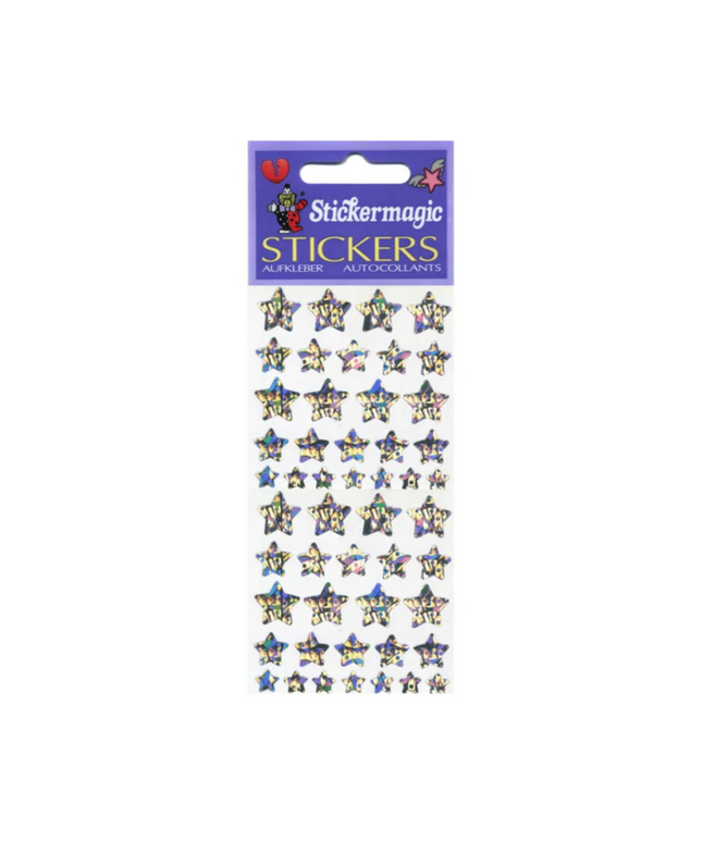 Silver Star Stickers